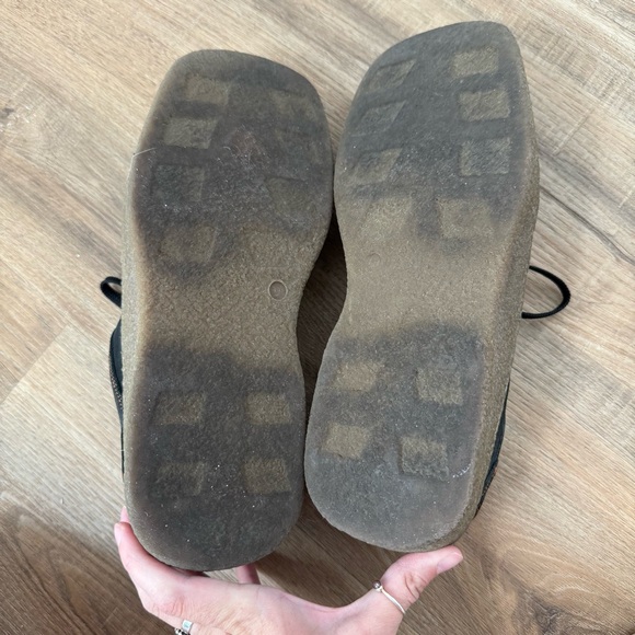 John Fluevog Men's Justin Sneakers Leather Lace up Suede Square Toe Casual 41 - Picture 9 of 9